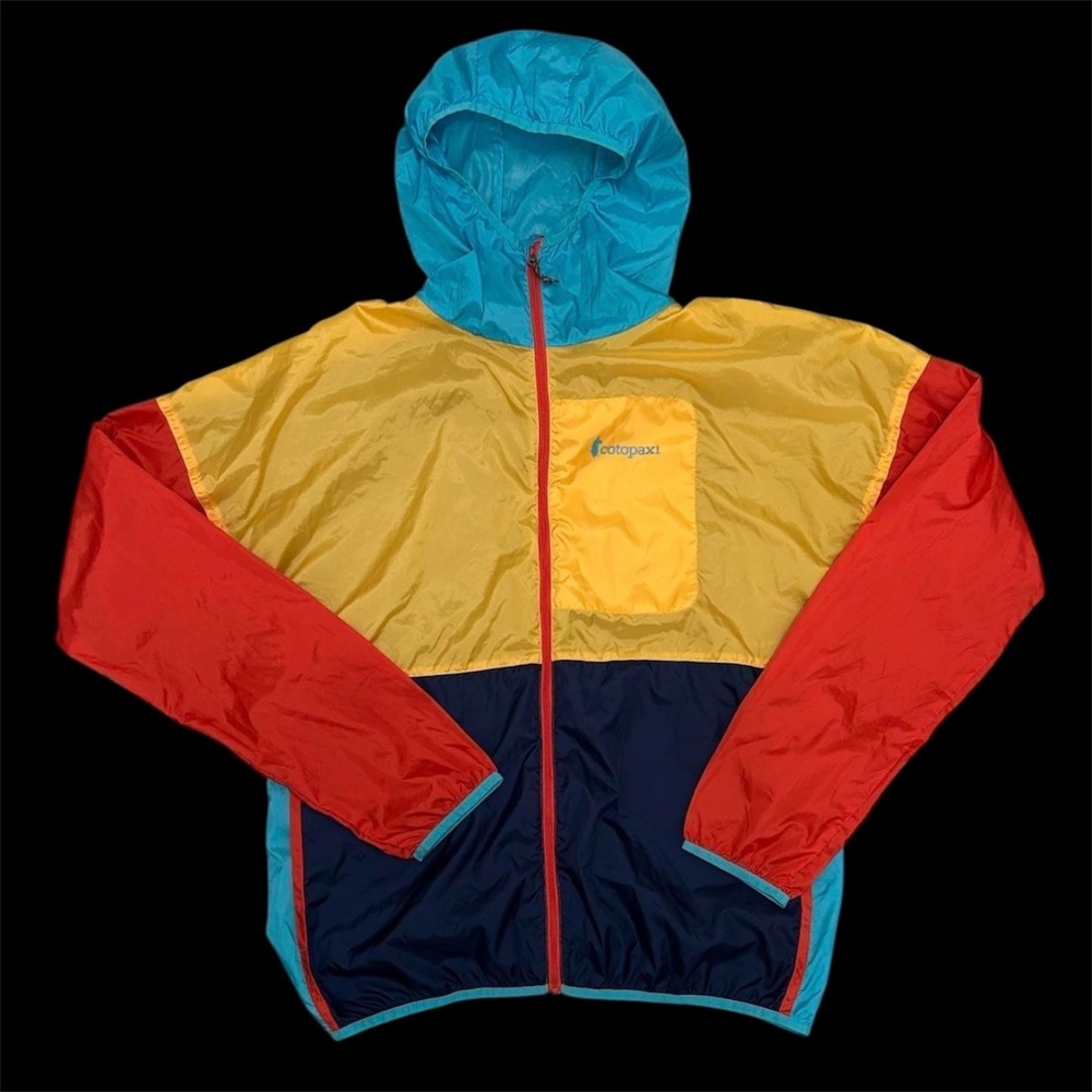 Retro Cotopaxi Teca Windbreaker Full Zip Hoodie XL Preppy Gorpcore Dopamine Hike